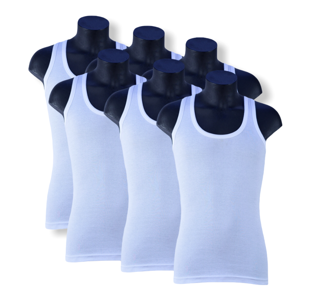 6 stuks King size ( 4XL/5XL ) Donex onderhemd - 100% katoen - Wit