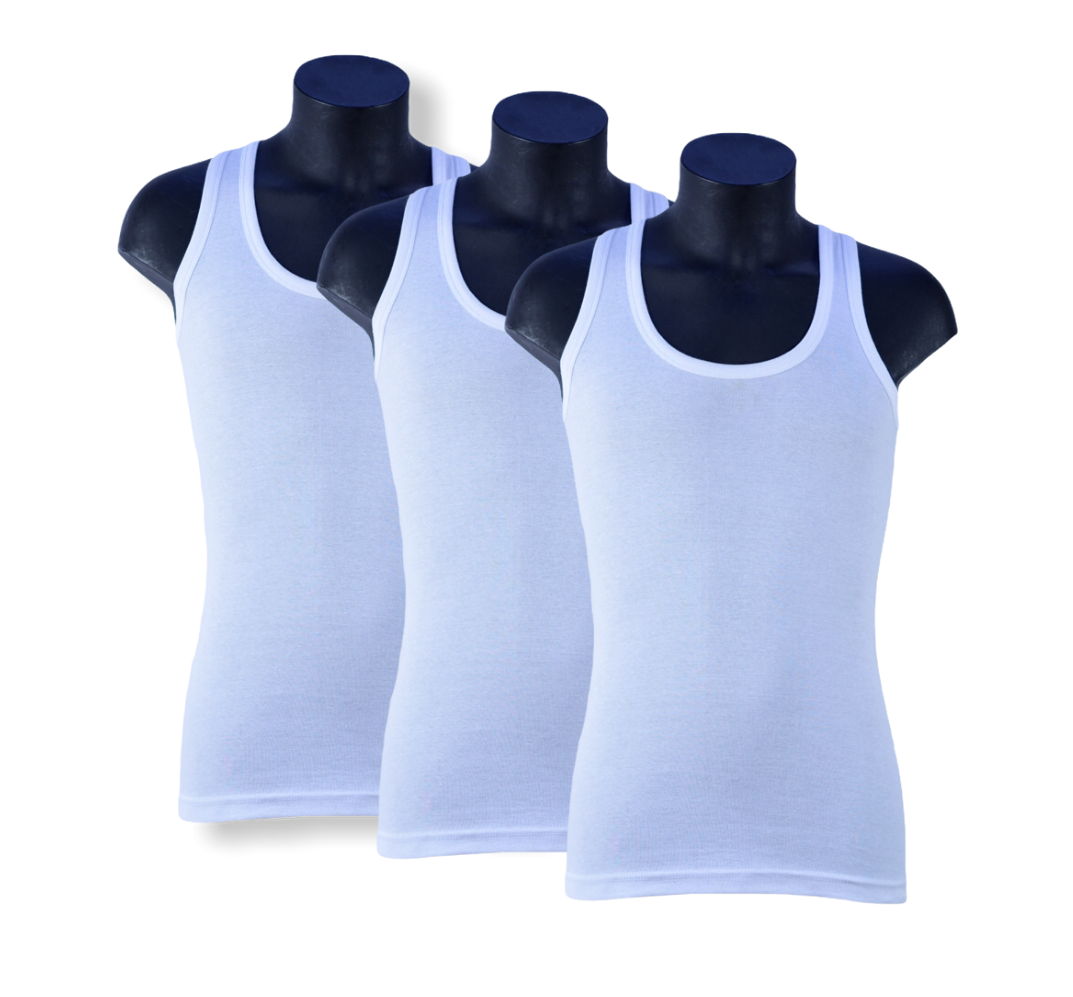 3 stuks King size ( 4XL/5XL ) Donex onderhemd -  100% katoen - wit