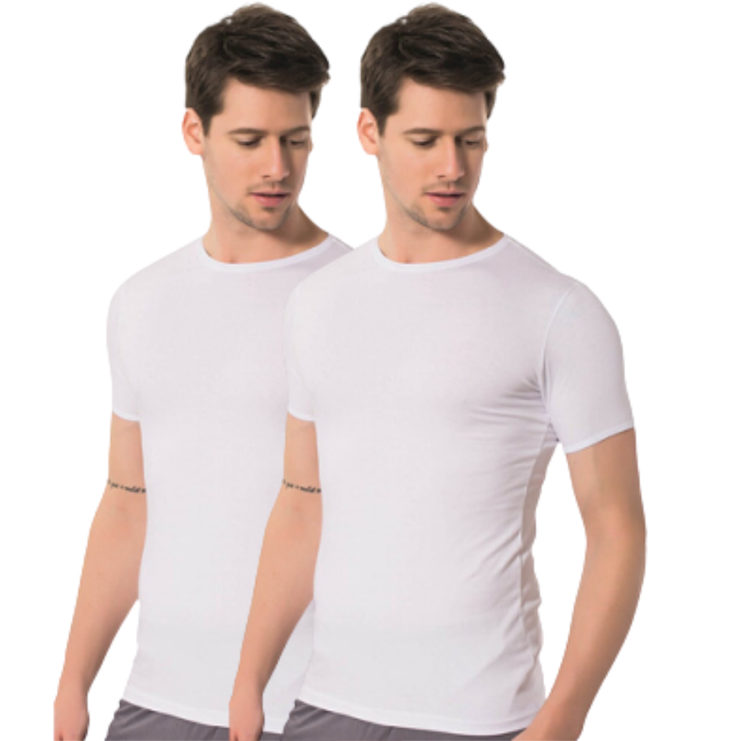 2 Pack DONEX® T-shirt - 100% Katoen - Wit