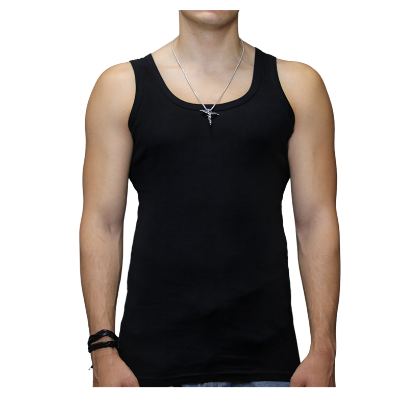 King size ( 4XL/5XL ) Donex onderhemd -  100% katoen - Zwart