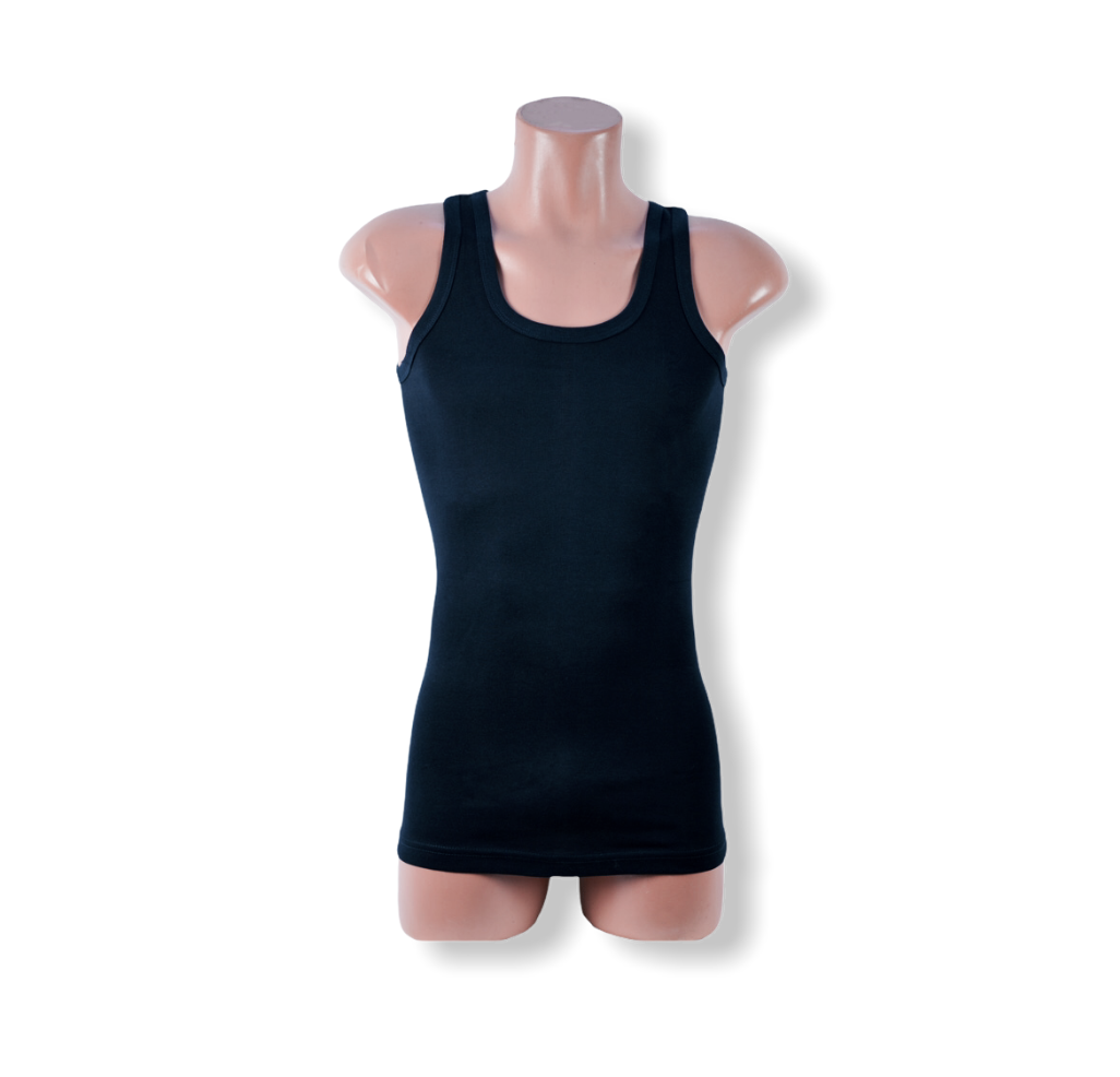 King size ( 4XL/5XL ) Donex onderhemd -  100% katoen - Zwart