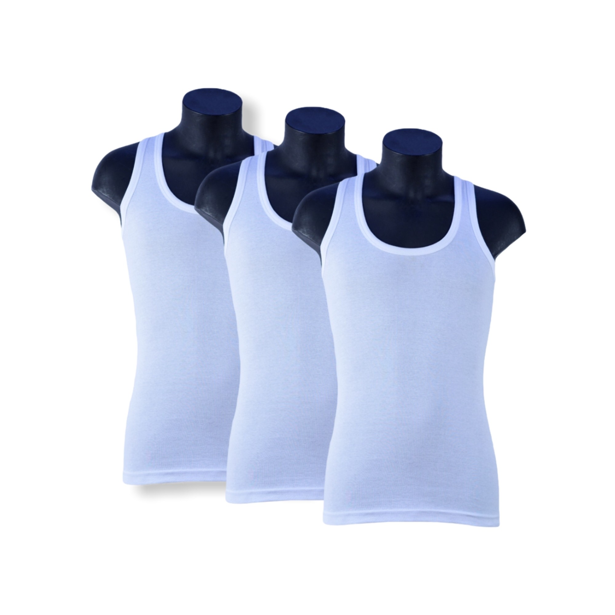 3 stuks King size ( 4XL/5XL ) Bonanza hemd -  100% katoen - Wit