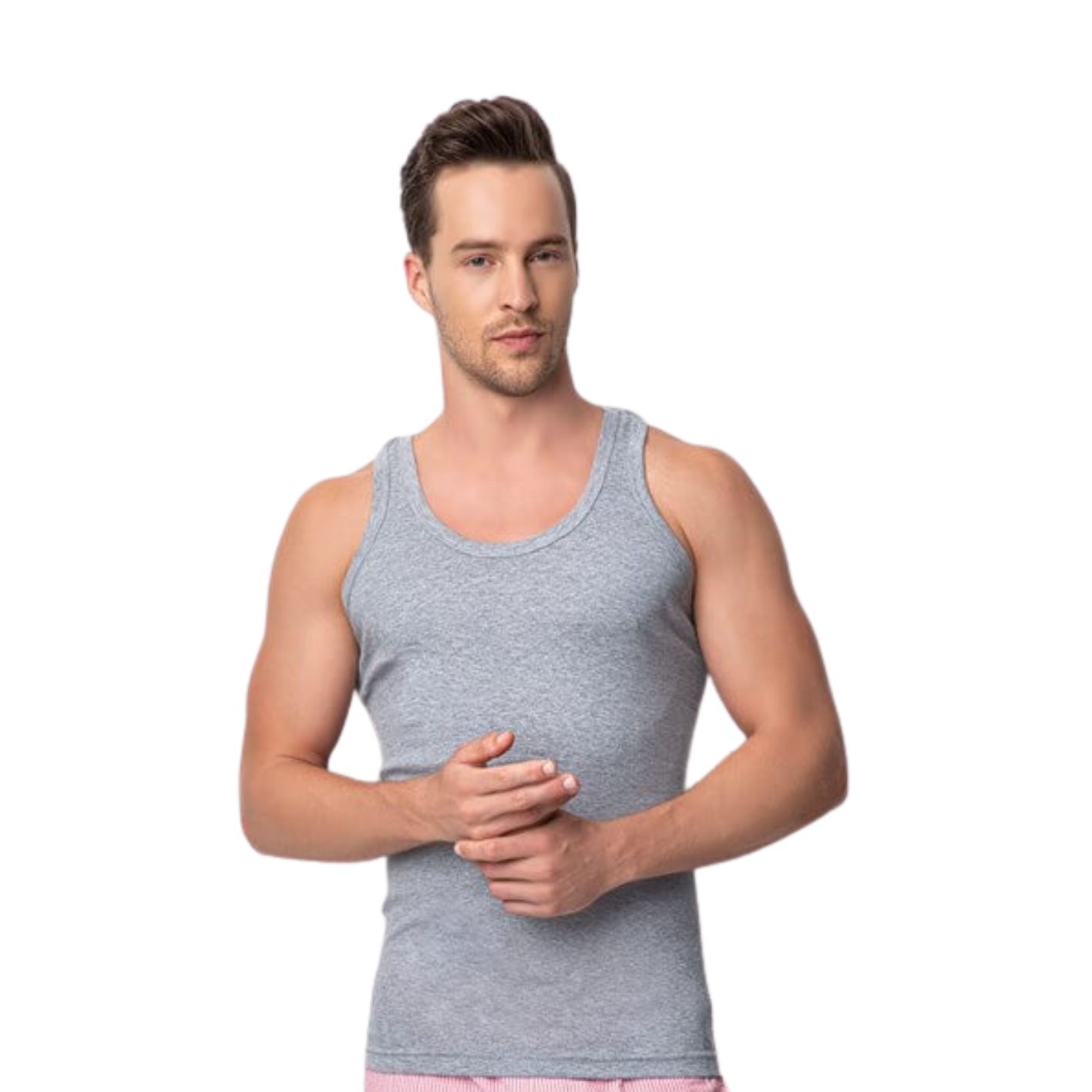King size ( 4XL/5XL ) Donex onderhemd - 100% katoen - Grijs