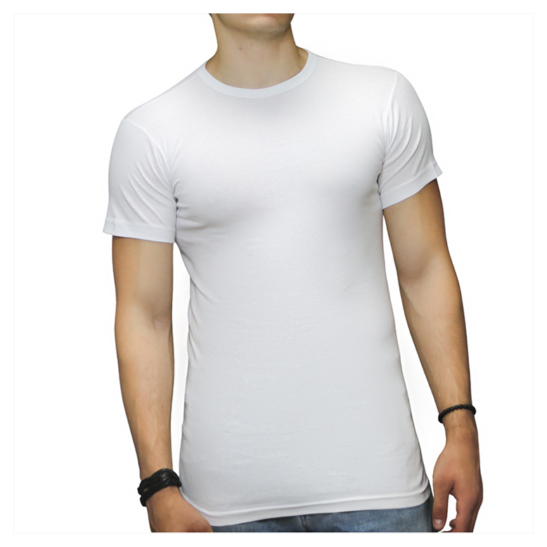 3 stuks Bonanza T-shirt - O hals - 100% katoen - Wit - gratis ðŸšš