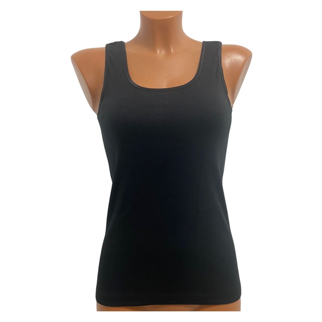 2 Pack Top kwaliteit dames hemd - 100% katoen - Zwart