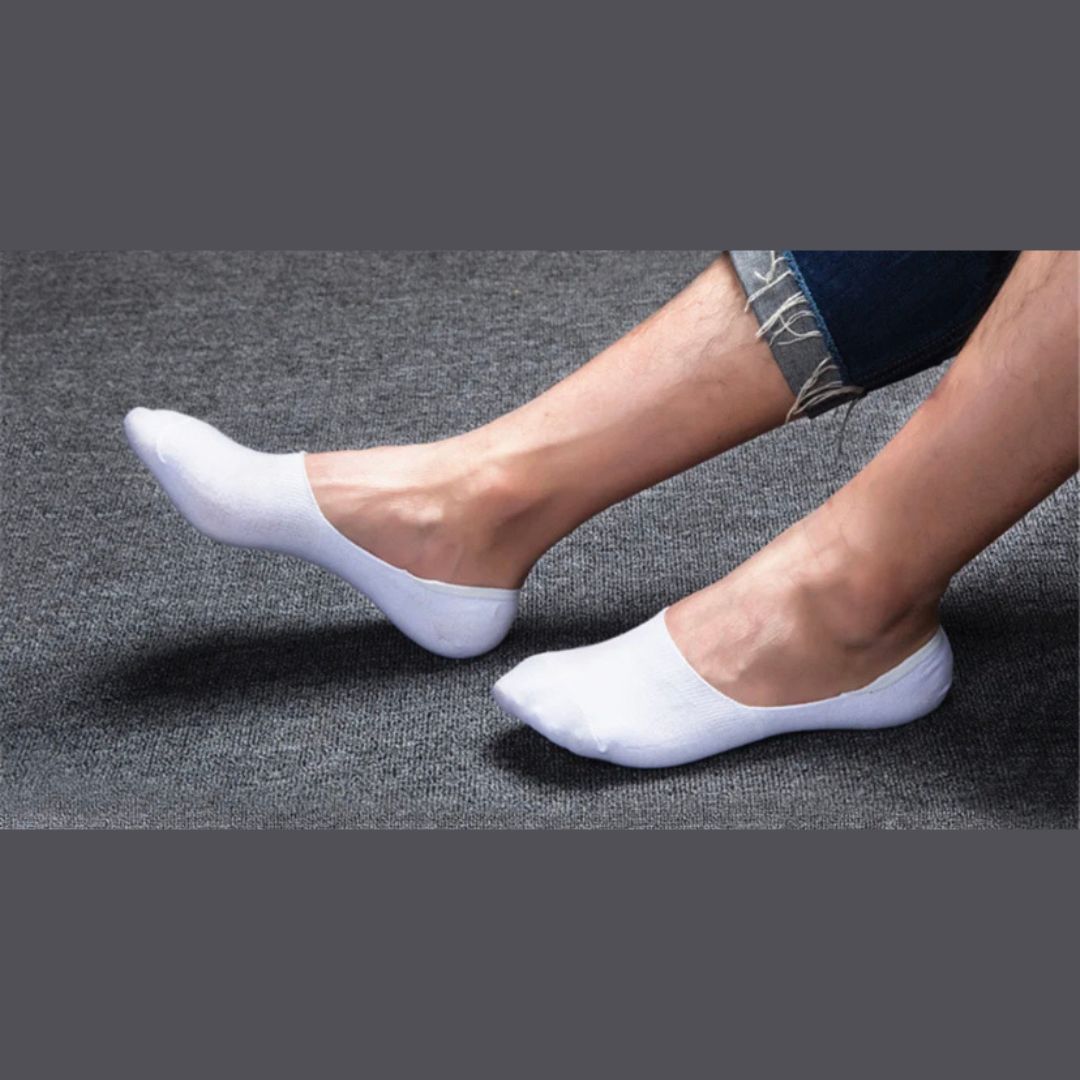 Onzichtbare anti-slip sneakersokken - Bamboo - 6 paar - Naadloos - Mix