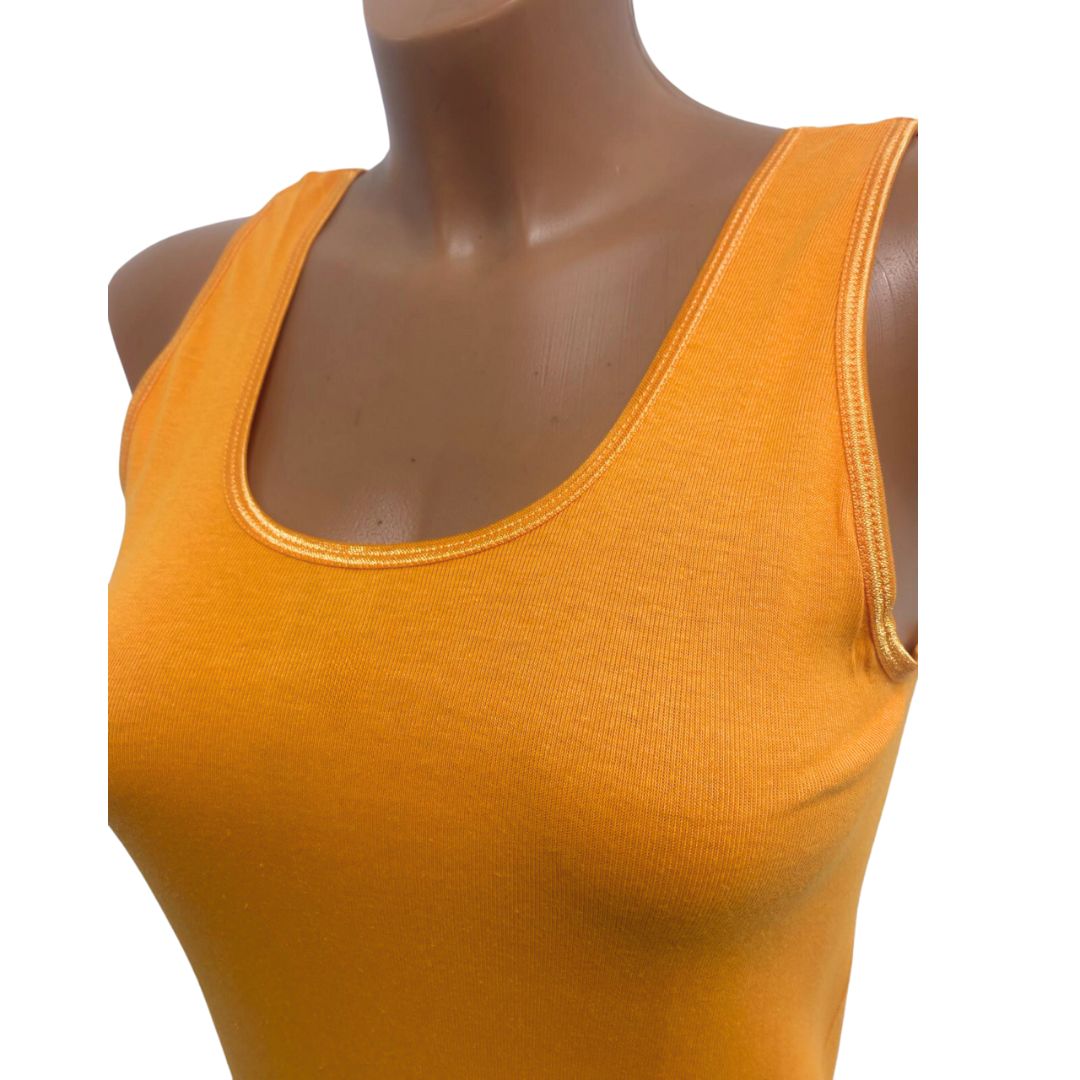 2 Pack Top kwaliteit dames hemd - 100% katoen - Oranje