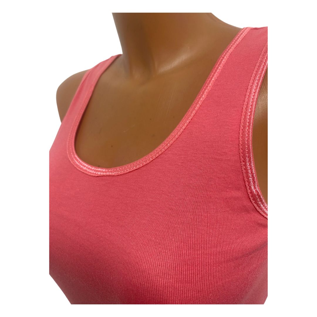 2 Pack Top kwaliteit dames hemd - 100% katoen - Roze