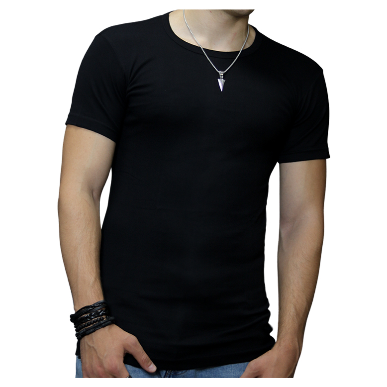 3 stuks Bonanza T-shirt - ronde hals - 100% katoen - Zwart - gratis ðŸšš