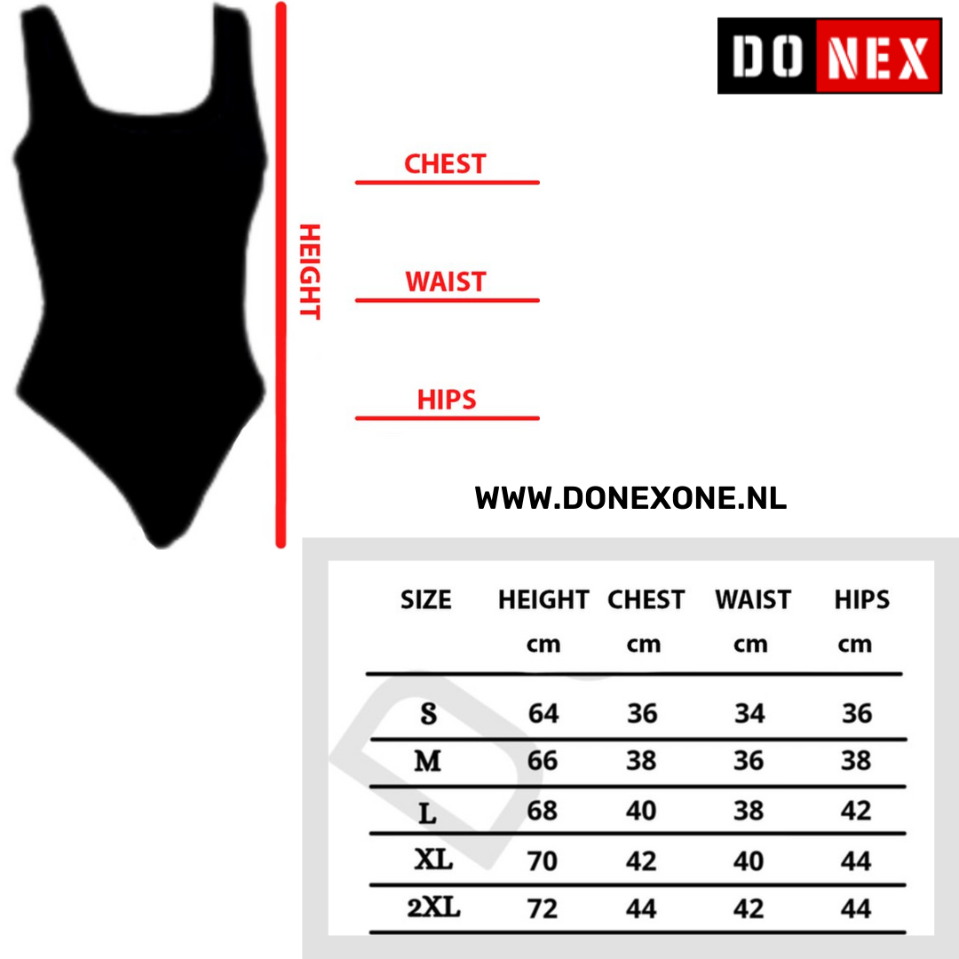 2 Stucks DONEX® Bodyfashion Slim Body Zwart Vrouwen