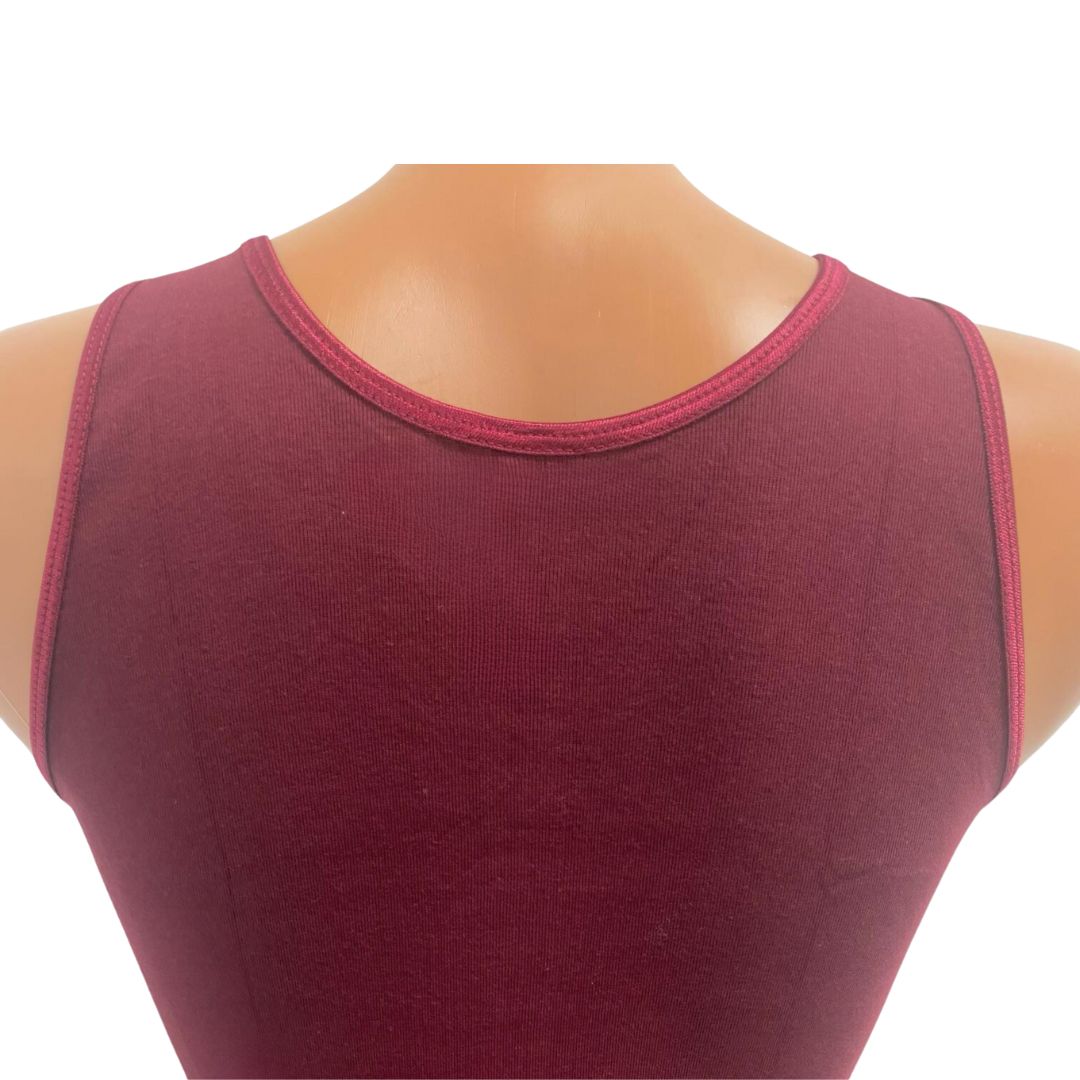 2 Pack Top kwaliteit dames hemd - 100% katoen - Bordo