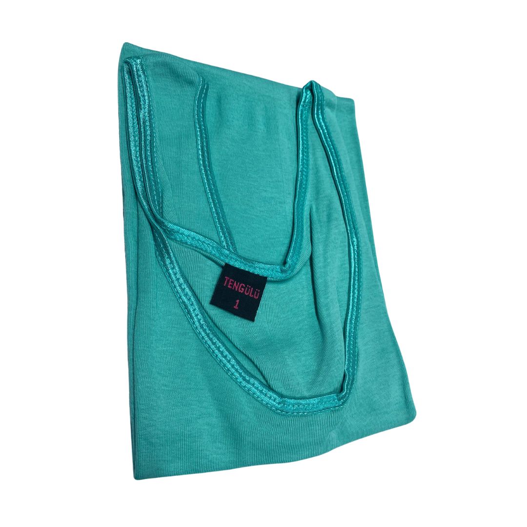 2 Pack Top kwaliteit dames hemd - 100% katoen - Turquoise